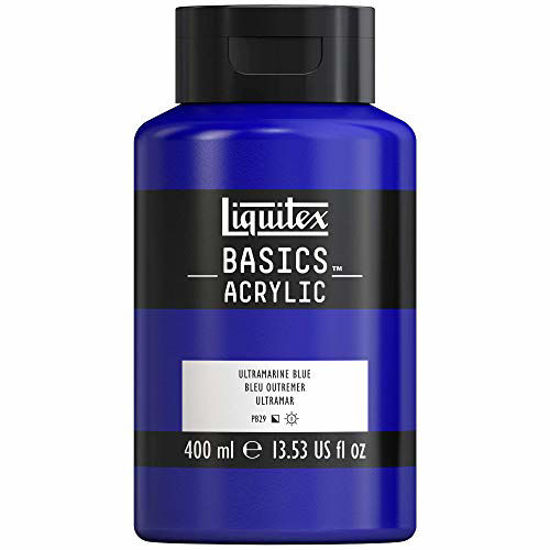 Picture of Liquitex BASICS Acrylic Paint, 13.5-oz bottle, Ultramarine Blue, 13 Fl