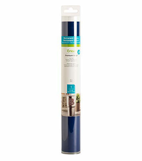 Picture of Cricut Premium Vinyl - Permanent, 12 x 48 Adhesive Decal Roll - Blue