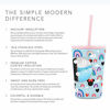 Picture of Simple Modern Disney Water Bottle for Kids Reusable Cup with Straw Sippy Lid Insulated Stainless Steel Thermos Tumbler for Toddlers Girls Boys, 12oz, Minnie Mouse Rainbows