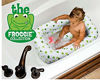 Picture of Mommy's Helper Inflatable Bath Tub Froggie Collection, White/Green, 6-24 Months