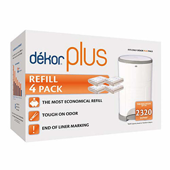 Dekor diaper best sale pail sizes