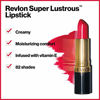 Picture of Revlon Super Lustrous Lipstick, High Impact Lipcolor with Moisturizing Creamy Formula, Infused with Vitamin E and Avocado Oil in Red / Coral, Fearless (774)