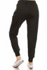 Picture of Leggings Depot JGBOAM-Black-XL Jogger Pants w/Orange Army Zipper, XL