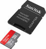 Picture of SanDisk 16GB Ultra microSDHC UHS-I Memory Card with Adapter - 98MB/s, C10, U1, Full HD, A1, Micro SD Card - SDSQUAR-016G-GN6MA