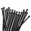 Picture of Hmrope 100pcs Cable Zip Ties Heavy Duty 8 Inch, Premium Plastic Wire Ties with 50 Pounds Tensile Strength, Self-Locking Black Nylon Tie Wraps for Indoor and Outdoor