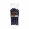 Picture of TR Industrial Multi-Purpose UV Resistant Black Cable Ties, 8 inches, 100 Pack