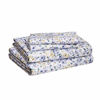 Picture of Amazon Basics Microfiber Sheet Set, Queen, Blue Floral