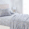 Picture of Amazon Basics Microfiber Sheet Set, Queen, Blue Floral