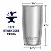 Picture of YETI Rambler 20 oz Tumbler, Stainless Steel, Vacuum Insulated with MagSlider Lid, Stainless