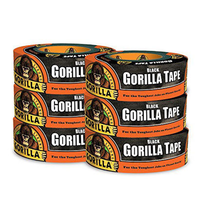 Picture of Gorilla Black Duct Tape, 1.88" x 35 yd, Black, (Pack of 6)