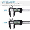 Picture of Digital Caliper, Adoric 0-6" Calipers Measuring Tool - Electronic Micrometer Caliper with Large LCD Screen, Auto-Off Feature, Inch and Millimeter Conversion