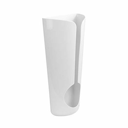 Picture of Spectrum Diversified, White Plastic Bag Holder, Wall Mount or Adhesive