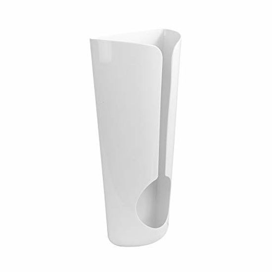 Picture of Spectrum Diversified, White Plastic Bag Holder, Wall Mount or Adhesive