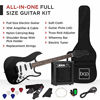 Picture of Best Choice Products 39in Full Size Beginner Electric Guitar Starter Kit w/Case, Strap, 10W Amp, Strings, Pick, Tremolo Bar - Jet Black