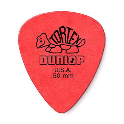 Picture of Jim Dunlop Tortex Standard .50mm Red Guitar Picks-36 Pack (418B.50)