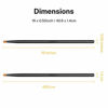 Picture of Donner Drum Sticks, 2 Pair 5A Snare Drumsticks Classic Maple Wood Drumstick with Carrying Bag (Black)