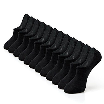 Picture of IDEGG No Show Socks Women and Men 6 Pairs Low Cut Cotton Anti-slid Athletic Socks with Non Slip Grip