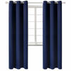 Picture of BGment Blackout Curtains for Living Room - Grommet Thermal Insulated Room Darkening Energy Saving Curtains for Bedroom, Set of 2 Panels (42 x 84 Inch, Navy Blue)