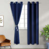 Picture of BGment Blackout Curtains for Living Room - Grommet Thermal Insulated Room Darkening Energy Saving Curtains for Bedroom, Set of 2 Panels (42 x 84 Inch, Navy Blue)