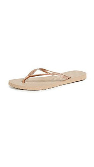 Picture of Havaianas Women's Slim Flip Flop Sandal, Rose Gold, 11/12 M US