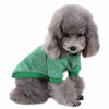 Picture of Fashion Focus On Pet Dog Clothes Knitwear Dog Sweater Soft Thickening Warm Pup Dogs Shirt Winter Puppy Sweater for Dogs (Green, XS)