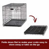 Picture of Dog Crate 1522| MidWest, Crate XS Folding Metal Dog Crate w/ Divider Panel, Floor Protecting Feet & Leak-Proof Dog Tray | 22L x 13W x 16H inches, XS Dog Breed, Black