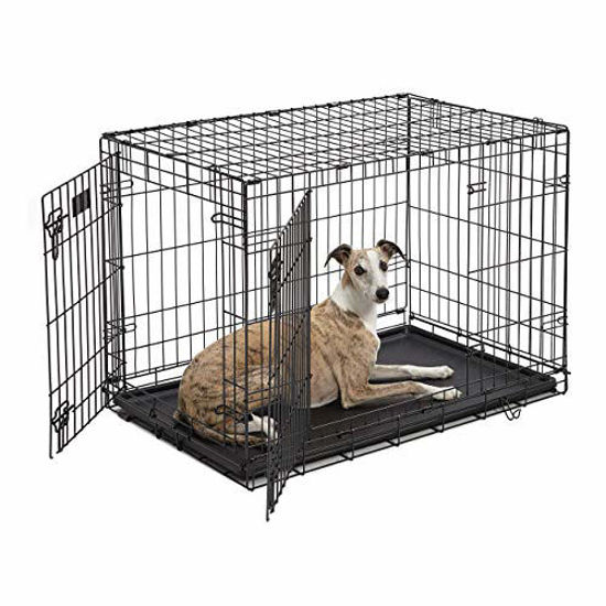 Double door folding metal dog clearance crate