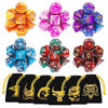 Picture of DND Dice, 42 Pieces Polyhedral Dice Color Polyhedral Dice for Dungeon and Dragons MTG RPG DND D20 D12 D10 D8 D4