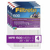 Picture of Filtrete 20x30x1, AC Furnace Air Filter, MPR 1500, Healthy Living Ultra Allergen, 4-Pack (exact dimensions 19.84 x 29.84 x 0.78)