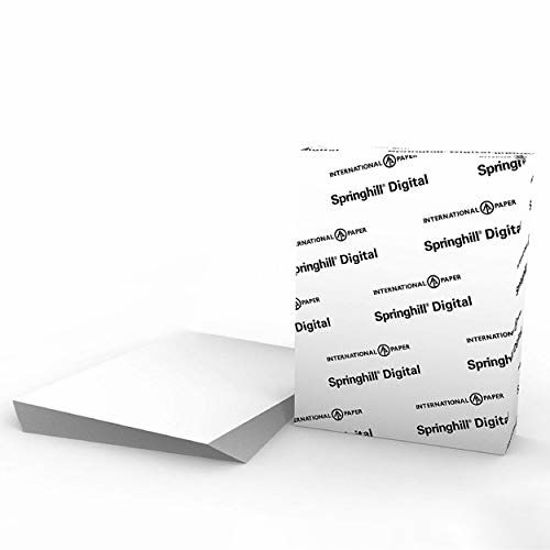 Picture of Springhill White 11 x 17 Cardstock Paper, 90lb, 163gsm, 250 Sheets (1 Ream) - Premium Lightweight Cardstock, Printer Paper with Smooth Finish for Greeting Cards, Flyers, Scrapbooking - 015110R