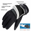 Picture of Insulated Work Gloves for Men Waterproof and Touch Screen Fingers Warm Cotton in Cold Weather Winter Black XL