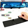 Picture of ICBEAMER 9.4" 240mm Easy Clip on Universal Fit Wide Angle Panoramic Auto Interior Rearview Mirror Flat Blue Surface