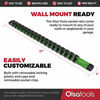 Picture of Olsa Tools 1/2-Inch Drive Aluminum Socket Organizer | Premium Quality Socket Holder (Green)