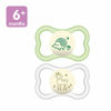 Picture of MAM Air Night Pacifiers (2 pack), MAM Sensitive Skin Pacifier 6+ Months, Glow in the Dark Pacifier, Best Pacifier for Breastfed Babies, Unisex Baby Pacifiers