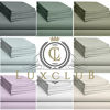 Picture of LuxClub 6 PC Sheet Set Bamboo Sheets Deep Pockets 18" Eco Friendly Wrinkle Free Sheets Machine Washable Hotel Bedding Silky Soft - Grey Queen