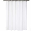 Picture of AmazerBath Plastic Shower Curtain, 72 x 96 Inches Frosted EVA 8G Thick Bathroom Plastic Shower Curtains with Heavy Duty Clear Stones and Grommet Holes