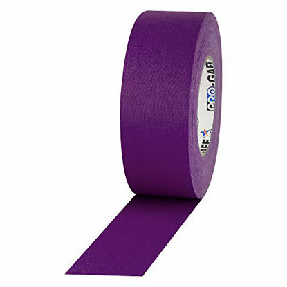 Picture of ProTapes Pro Gaff Premium Matte Cloth Gaffer's Tape With Rubber Adhesive, 11 mils Thick, 55 yds Length, 2" Width, Purple (Pack of 1)