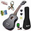 Picture of Soprano Ukulele Beginner Kit - 21 Inch w/How to Play Songbook Carrying Bag Digital Tuner All in One Set