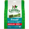 Picture of GREENIES Regular Natural Dog Dental Care Chews Oral Health Dog Treats Fresh Flavor, 12 oz. Pack (12 Treats)