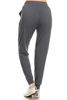 Picture of Leggings Depot JGA128-CHARCOAL-S Solid Jogger Track Pants w/Pockets, Small