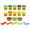 Picture of Play-Doh Bulk Dinosaur Colors 13-Pack of Non-Toxic Modeling Compound with 2 Cutter Shapes, 2 Roller Tools, and Scissors (Amazon Exclusive)