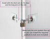 Picture of Refrigerator Door Lock WITHOUT PADLOCK - White