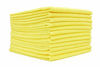 Picture of The Rag Company (12-Pack) 16 in. x 16 in. Commercial Grade All-Purpose Microfiber Highly Absorbent, LINT-Free, Streak-Free Cleaning Towels (Yellow)