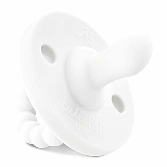 Picture of Ryan & Rose Cutie PAT Pacifier (Flat, White)