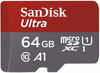 Picture of SanDisk 64GB Ultra microSDXC UHS-I Memory Card with Adapter - 100MB/s, C10, U1, Full HD, A1, Micro SD Card - SDSQUAR-064G-GN6MA