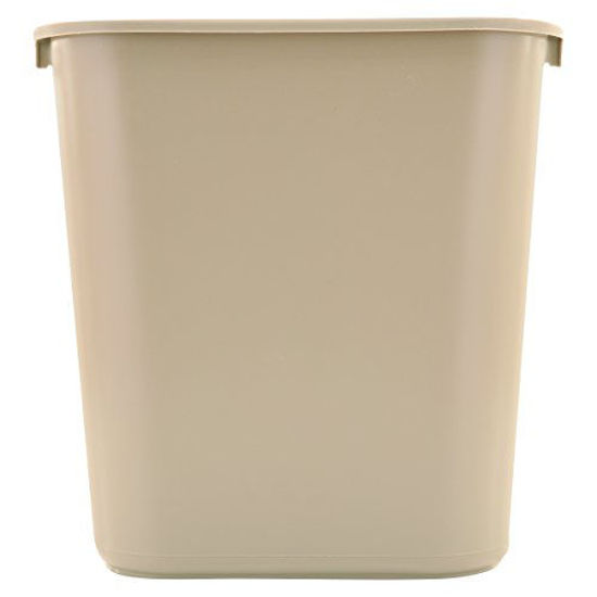 Picture of Rubbermaid Commercial Plastic 7-Gallon Trash Can, Beige