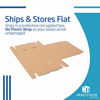 Picture of Here to There Packaging White Cardboard Shipping Box - Pack of 25, 7 x 5 x 4 Inches, White, Corrugated Box