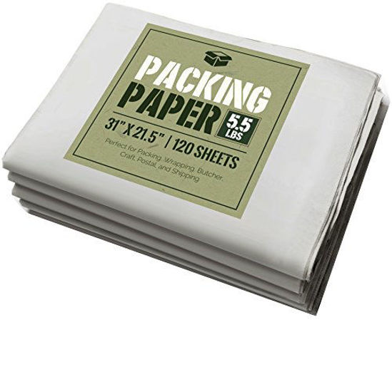 Picture of Newsprint Packing Paper: 5.5 lbs (~125 Sheets) of Unprinted, Clean Newsprint Paper, 31" x 21.5"