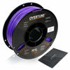 Picture of OVERTURE PETG Filament 1.75mm with 3D Build Surface 200 x 200 mm 3D Printer Consumables, 1kg Spool (2.2lbs), Dimensional Accuracy +/- 0.05 mm, Fit Most FDM Printer (Purple)