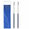 Picture of Aozita 2 Pack Lab Spatula - Micro Lab Spoon/Scoop with Nickel-Stainless Blade - Also Great Filler